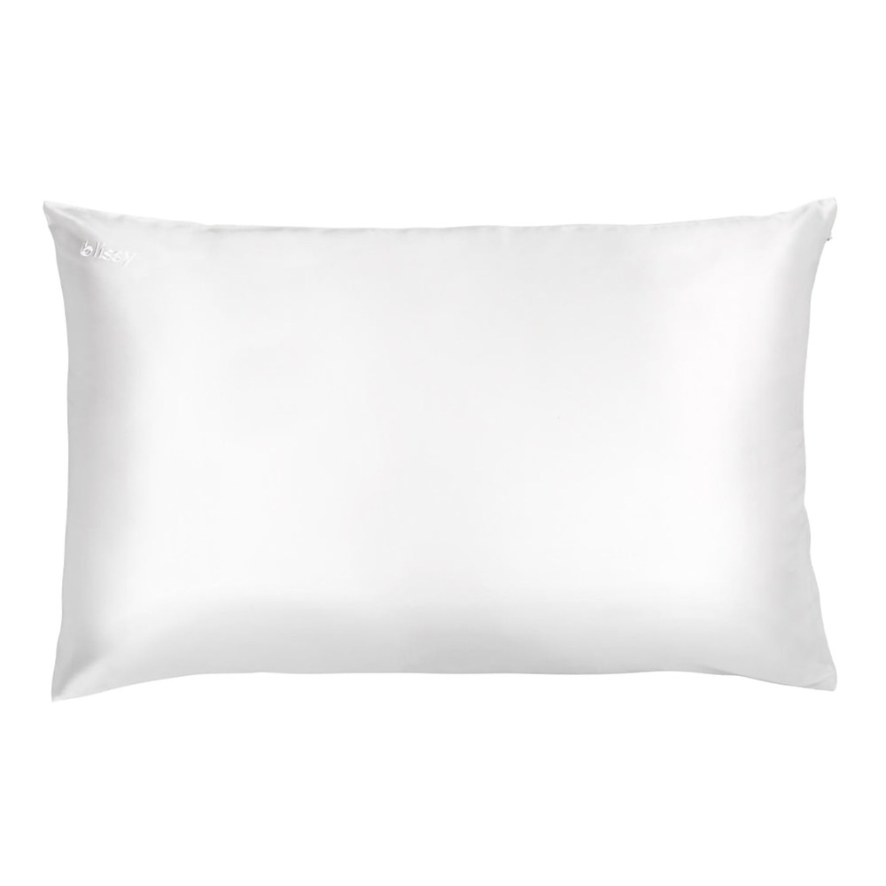 Blissy White King Pillowcase 22-Momme 100% Pure Mulberry Silk NWT BRAND NEW - Picture 3 of 10